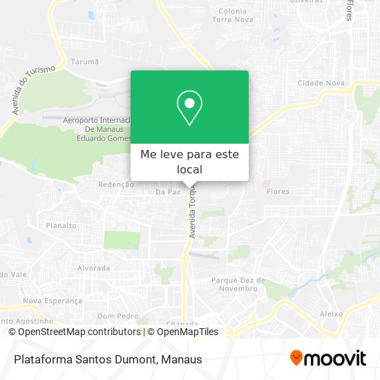 Plataforma Santos Dumont mapa