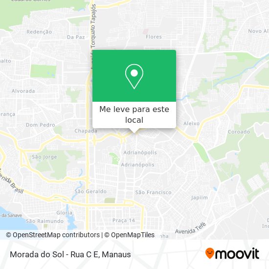Morada do Sol - Rua C E mapa