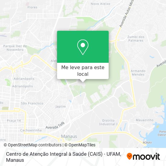 Centro de Atenção Integral à Saúde (CAIS) - UFAM mapa