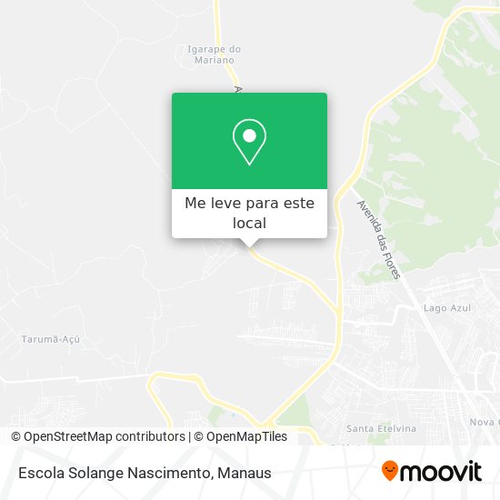 Escola Solange Nascimento mapa