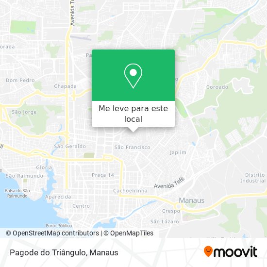 Pagode do Triângulo mapa