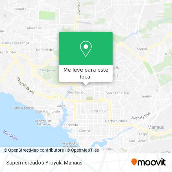 Supermercados Yroyak mapa