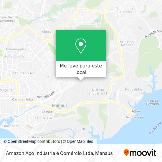 Amazon Aço Indústria e Comércio Ltda mapa
