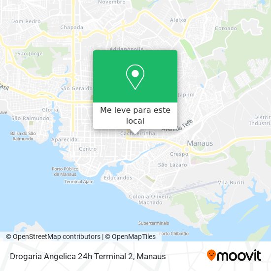 Drogaria Angelica 24h Terminal 2 mapa