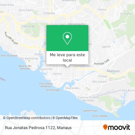 Rua Jonatas Pedrosa 1122 mapa