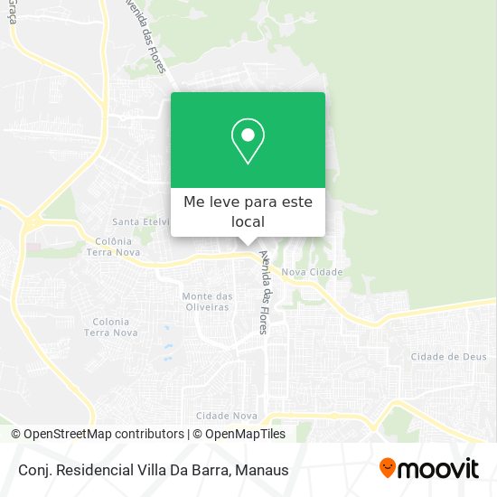 Conj. Residencial Villa Da Barra mapa