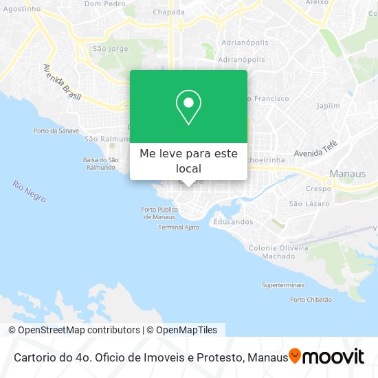 Cartorio do 4o. Oficio de Imoveis e Protesto mapa