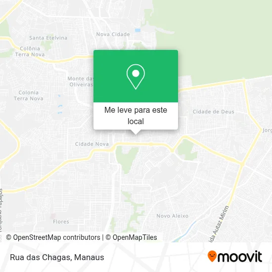 Rua das Chagas mapa