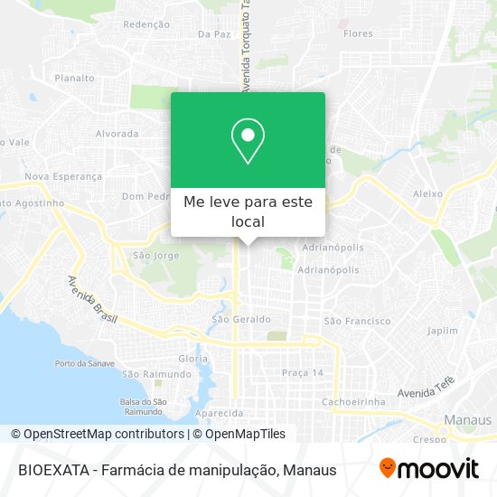 BIOEXATA - Farmácia de manipulação mapa