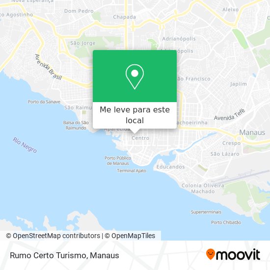 Rumo Certo Turismo mapa