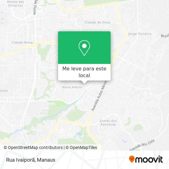 Rua Ivaiporã mapa