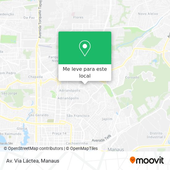 Av. Via Láctea mapa