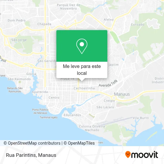 Rua Parintins mapa