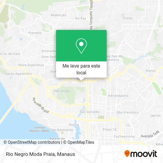 Rio Negro Moda Praia mapa