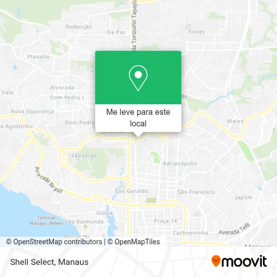 Shell Select mapa