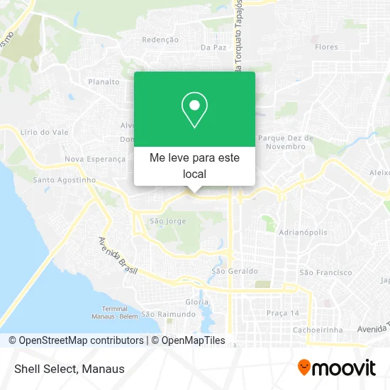 Shell Select mapa