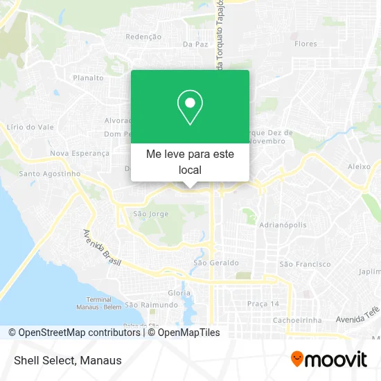Shell Select mapa