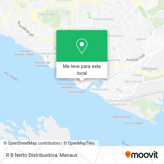 R B Netto Distribuidora mapa