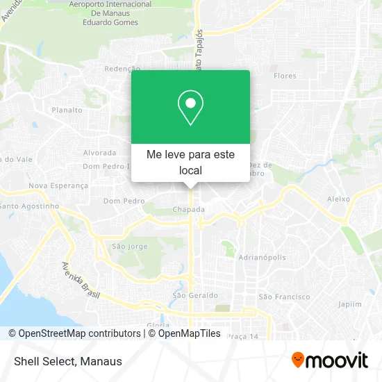 Shell Select mapa