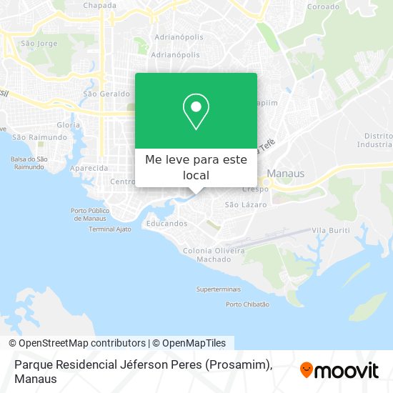 Parque Residencial Jéferson Peres (Prosamim) mapa