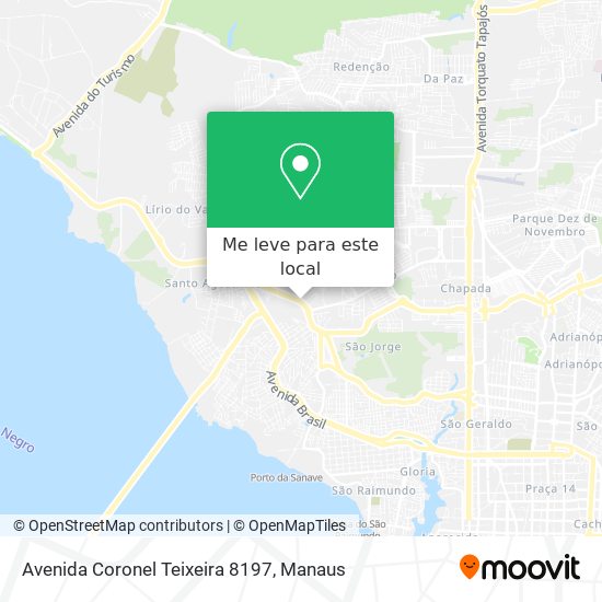 Avenida Coronel Teixeira 8197 mapa