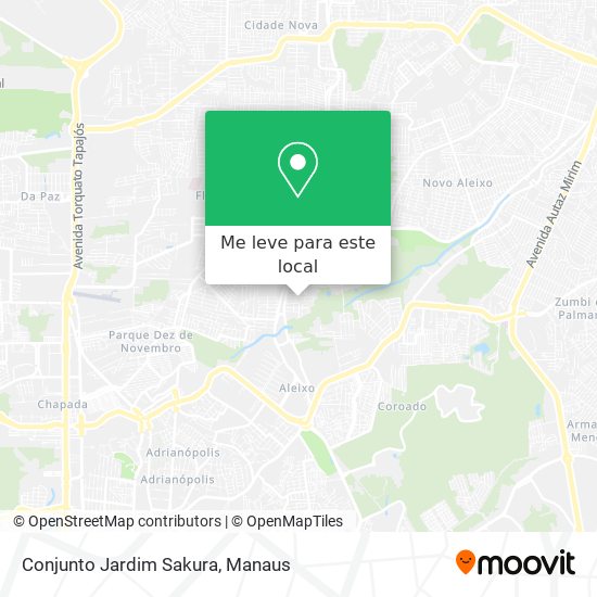 Conjunto Jardim Sakura mapa