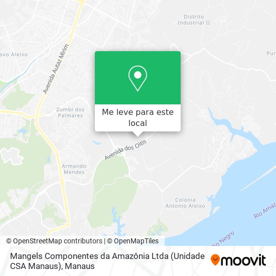 Mangels Componentes da Amazônia Ltda (Unidade CSA Manaus) mapa