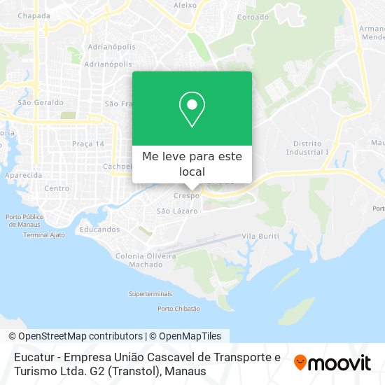 Eucatur - Empresa União Cascavel de Transporte e Turismo Ltda. G2 (Transtol) mapa