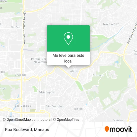 Rua Boulevard mapa