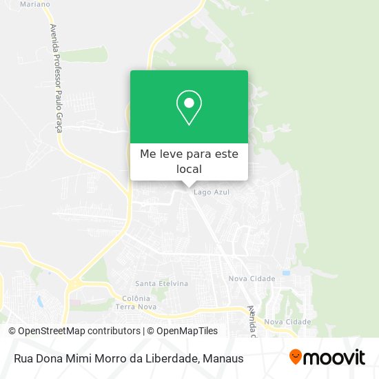 Rua Dona Mimi Morro da Liberdade mapa