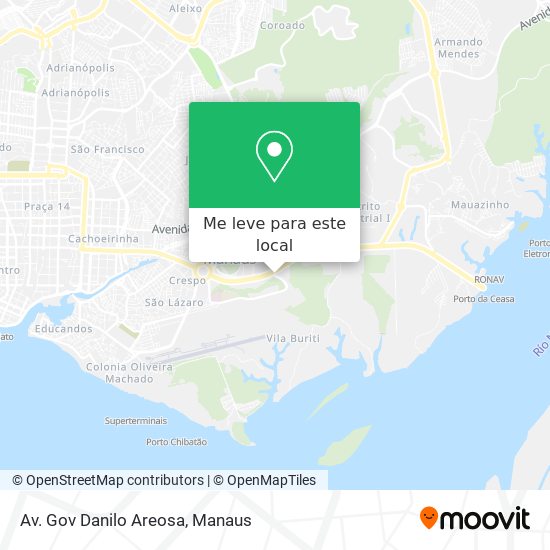 Av. Gov Danilo Areosa mapa