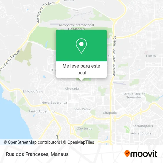 Rua dos Franceses mapa