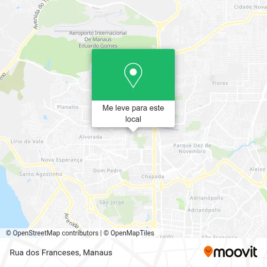 Rua dos Franceses mapa