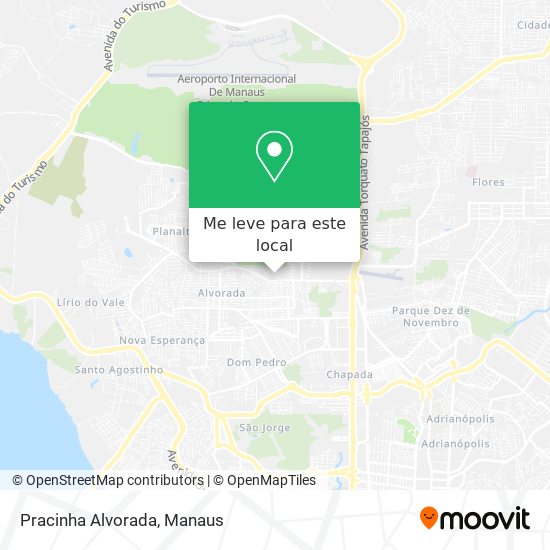 Pracinha Alvorada mapa