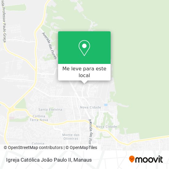 Igreja Católica João Paulo II mapa