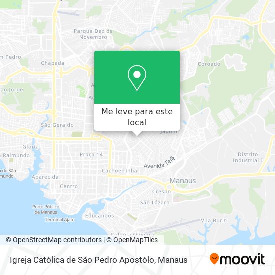 Igreja Católica de São Pedro Apostólo mapa