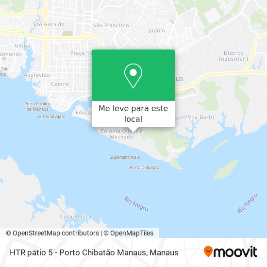 HTR pátio 5 - Porto Chibatão Manaus mapa