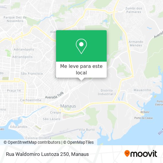 Rua Waldomiro Lustoza 250 mapa