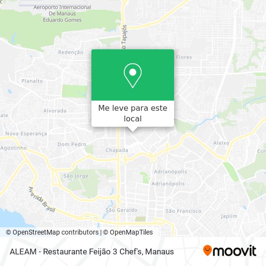ALEAM - Restaurante Feijão 3 Chef's mapa