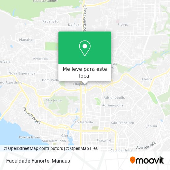 Faculdade Funorte mapa