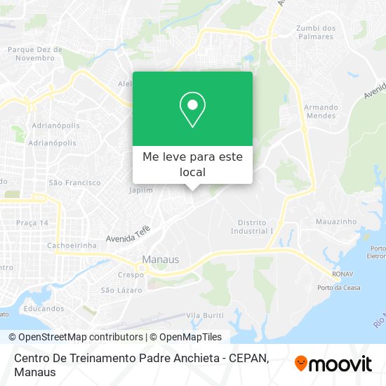 Centro De Treinamento Padre Anchieta - CEPAN mapa