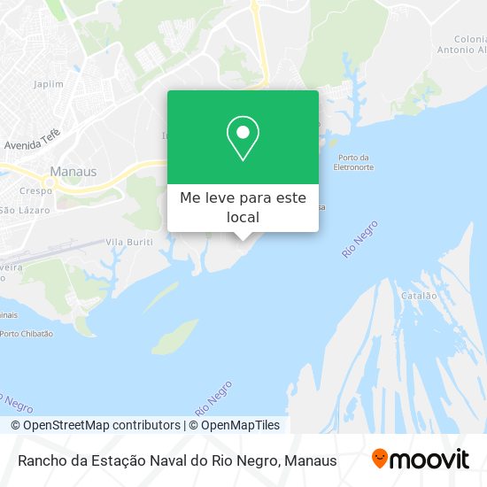 Rancho da Estação Naval do Rio Negro mapa