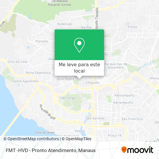 FMT -HVD - Pronto Atendimento mapa