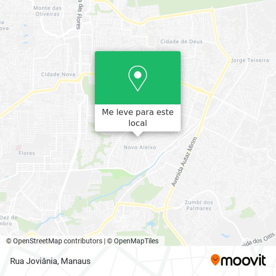 Rua Joviânia mapa