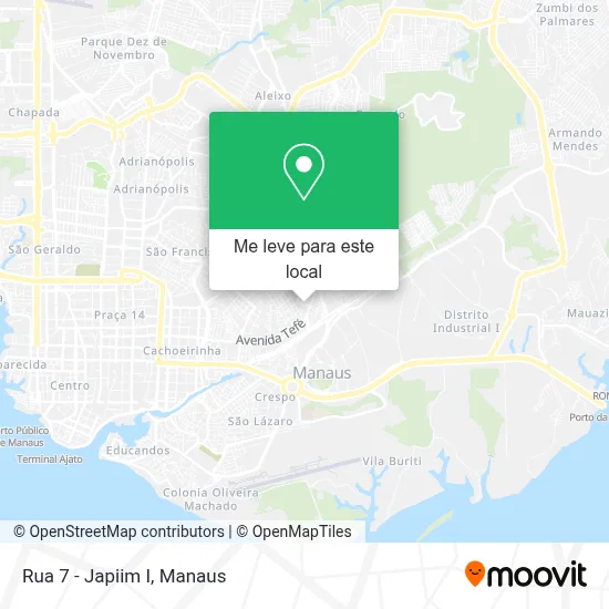 Rua 7 - Japiim I mapa