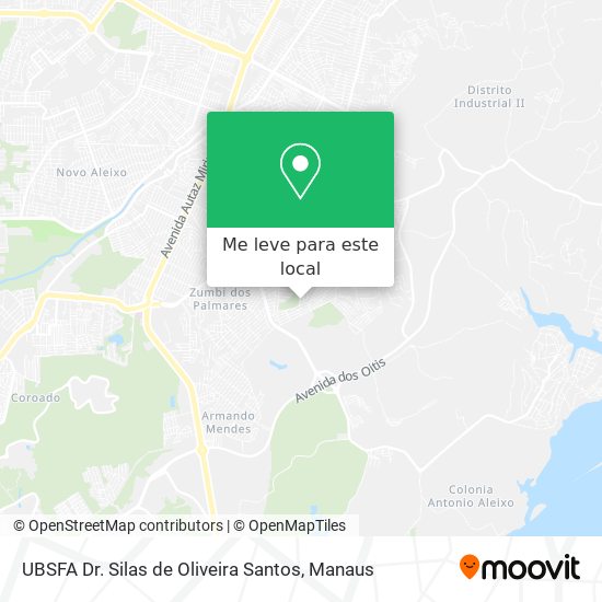 UBSFA Dr. Silas de Oliveira Santos mapa