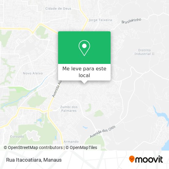 Rua Itacoatiara mapa
