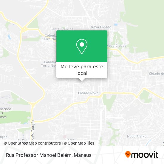 Rua Professor Manoel Belém mapa