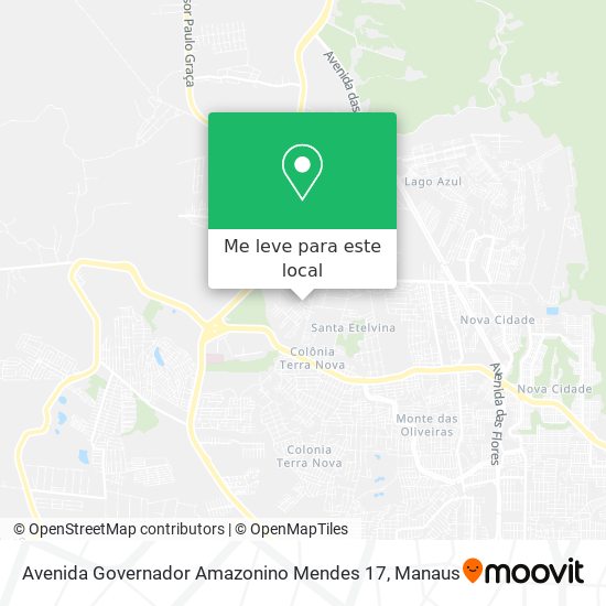 Avenida Governador Amazonino Mendes 17 mapa
