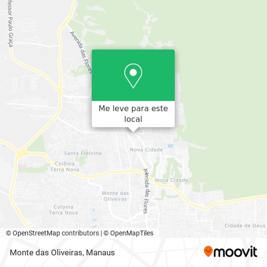 Monte das Oliveiras mapa
